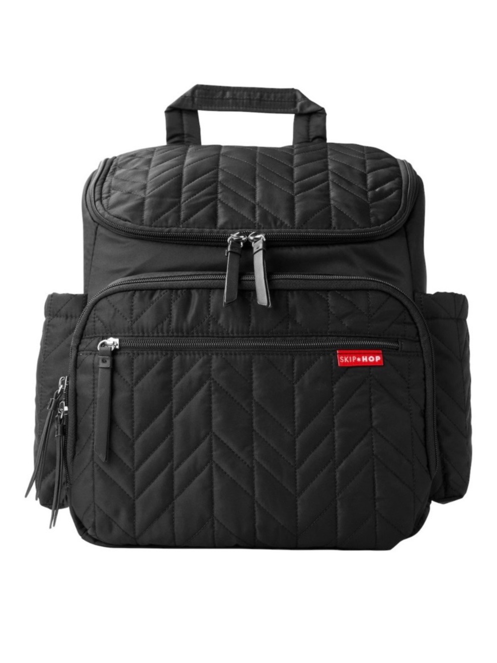 Skip Hop Black Quilted Travel Backpack